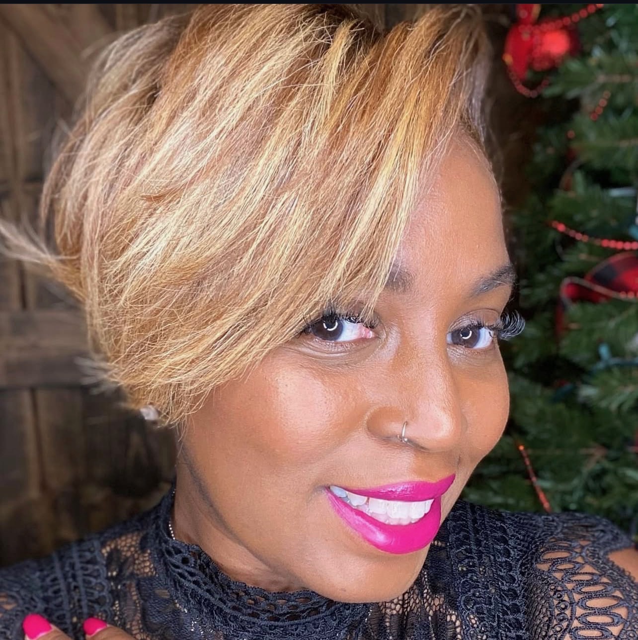 Natural hair salon Dallas TX โ client look 4 by Hair by Kelli Huntley (braids, color, protective styles)