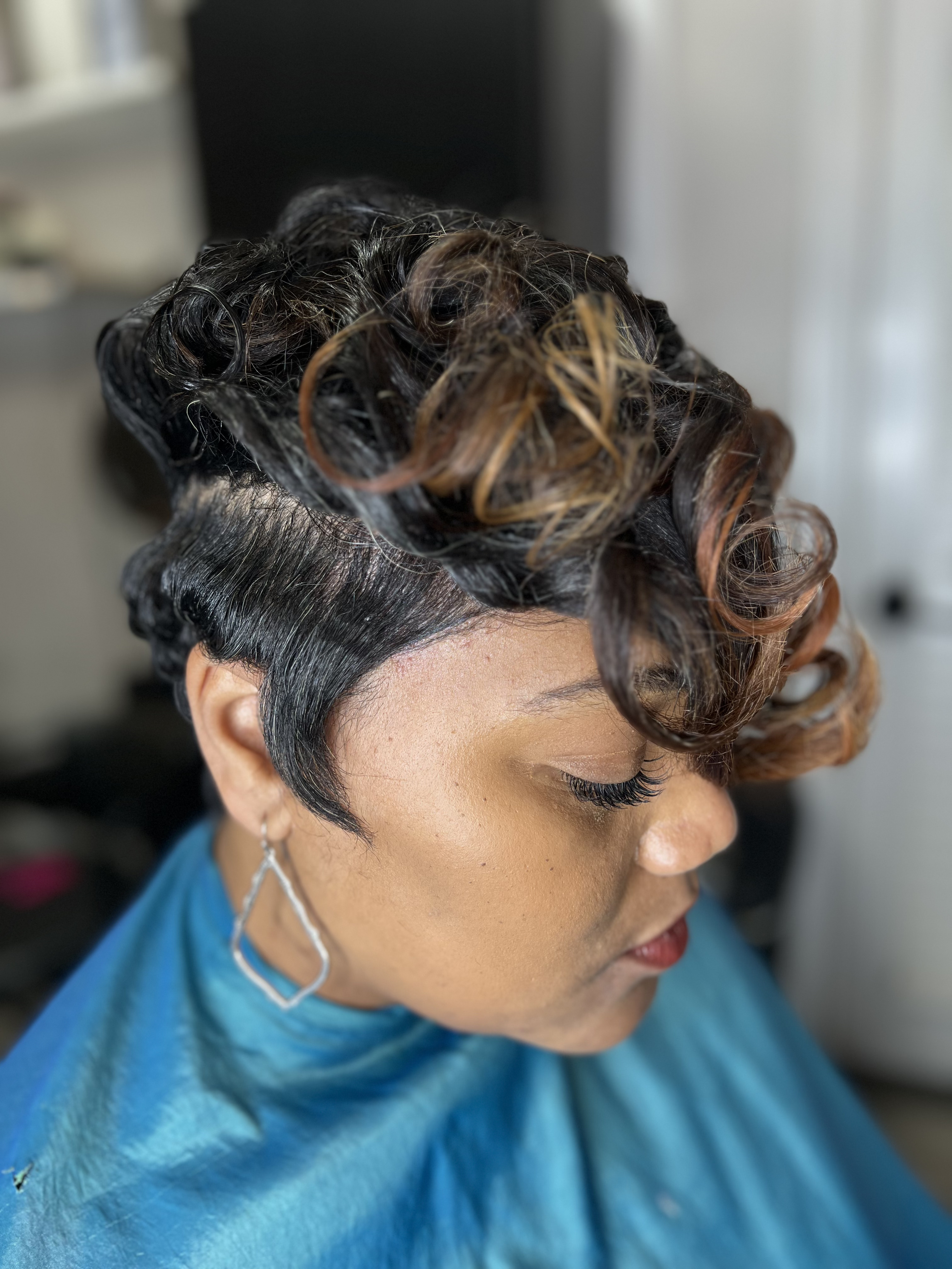 Natural hair salon Dallas TX โ client look 10 by Hair by Kelli Huntley (braids, color, protective styles)